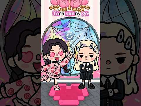 Wednesday and Enid swapped body🖤🩷#shorst #tocaboca #tocalifeworld