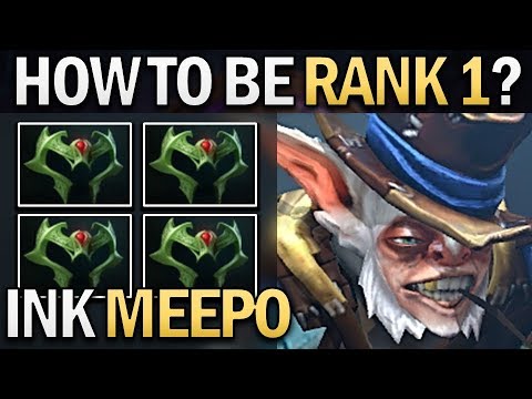 INK MEEPO - HOW TO BE RANK 1 - DOTA 2 GAMEPLAY