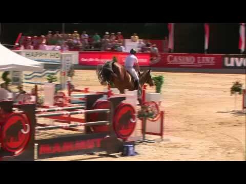 Köfler Dieter gewinnt mit Glock's Zyrano die Springprüfung Kl S*** Casino GP