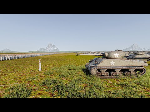 10000 CLEOPATRA vs 10000 SHERMANS - Ultimate Epic Battle Simulator 2 UEBS 2