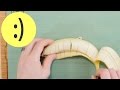 Розыгрыш: Как нарезать банан, не снимая кожуры 