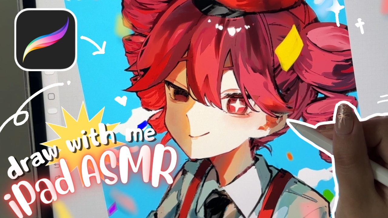 draw with me🎪￤Mesmerizer￤iPad  ASMR ￤digital art🎨 ￤procreate