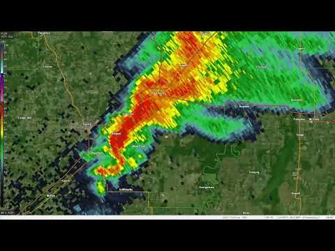 2021 Mayfield EF4 Tornado (Quad-State Supercell) - Radar Loop
