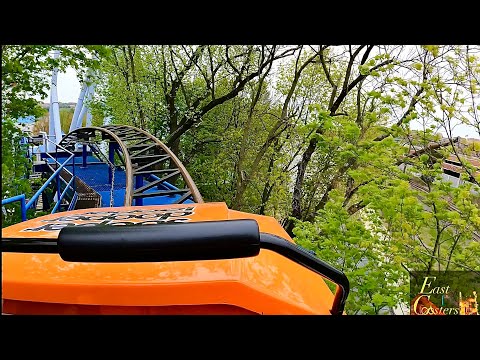 Front row point of view footage of Sooperdooperlooper