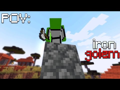 Pov: you are iron golem in dream's speed run #shorts