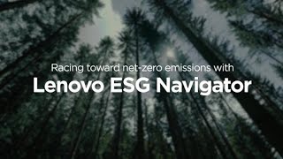 Lenovo Digitizing ESG data management ft Lenovo ESG Navigator