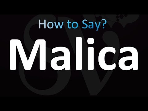 How to Pronounce Malica (correctly!)