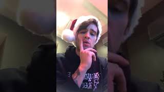 Brendon singing along to &quot;When my Heart Finds Christmas&quot; 12/20/2017