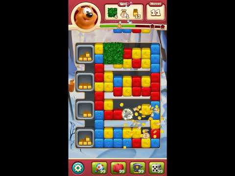 Toon Blast Level 7711 - NO BOOSTERS 🐻🐺🐱 | SKILLGAMING ✔️