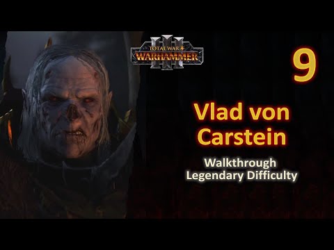 #9 Vlad von Carstein - Siege at Grom Peak vs Dwarfs: Karak Kadrin - Legendary - No Commentary