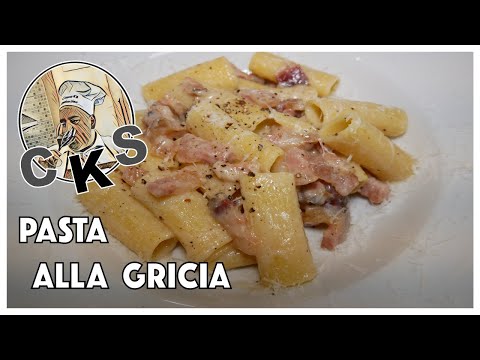 Pasta Alla Gricia, Classic Recipe by Chef CKS