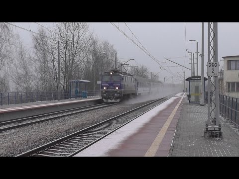 Słomniki Miasto dworzec PKP - IC Światowid w obu relacjach & EIP 3508