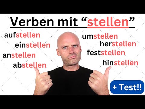Die 10 wichtigsten Verben mit "stellen" | Wortschatz lernen