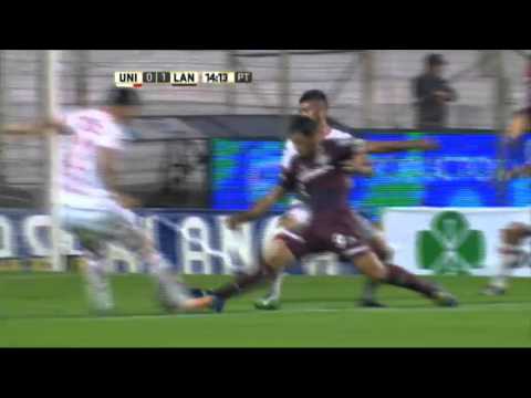 Gol de Acosta. Unión 0 Lanús 1. Fecha 9. Primera División 2016