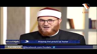 Praying Eid Prayer at Home Dr Muhammad Salah #Ramadan2020 #HUDATV