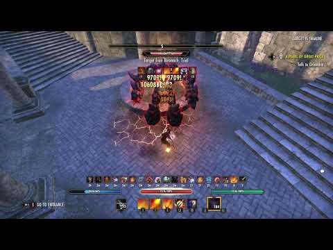 Magicka Dragonknight 80k+ dps (Dragonhold) perfected Asylum staff/PFGD/WP Set Up