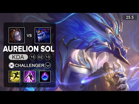Aurelion Sol vs Orianna Mid - KR Challenger - Patch 25.5 Season 15
