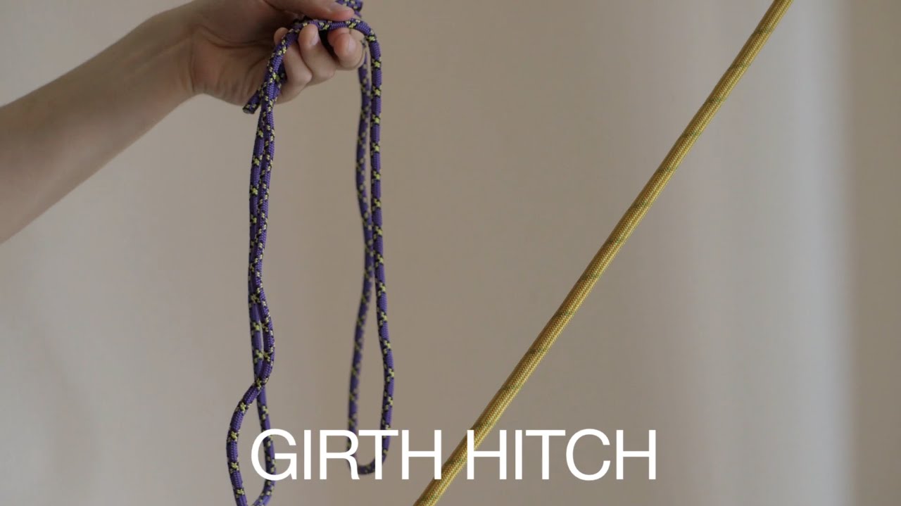 Climbing tips: Girth hitch - YouTube