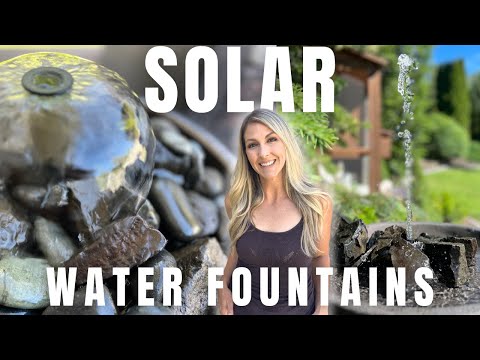 WATER FOUNTAINS | Trying POPOSOAP Solar Fountain Pumps 💦 ✨