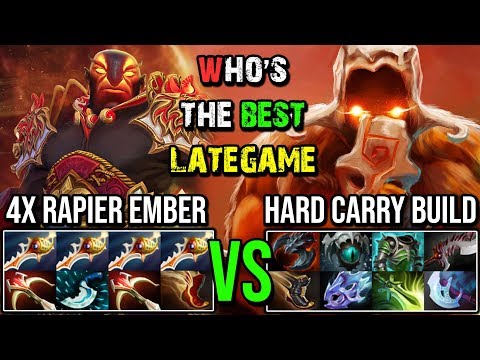 Who's Stronger Between 4x Rapier Ember Vs 1k GPM Hard Carry Juggernaut MOST EPIC BATTLE EVER DOTA 2