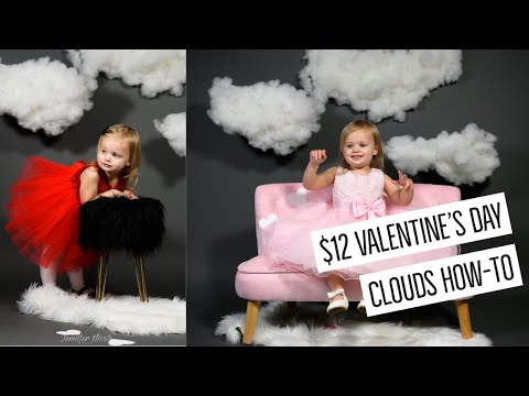 HOW TO MAKE A CLOUD PHOTOGRAPHY BACKDROP | DIY 2020 VALENTINE'S DAY MINI SESSIONS