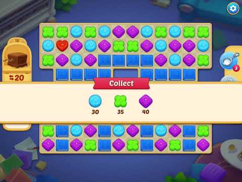 Matchington Mansion - Level 18 - Introducing Rainbow Bomb - FULL STORY - CaroGamesNL