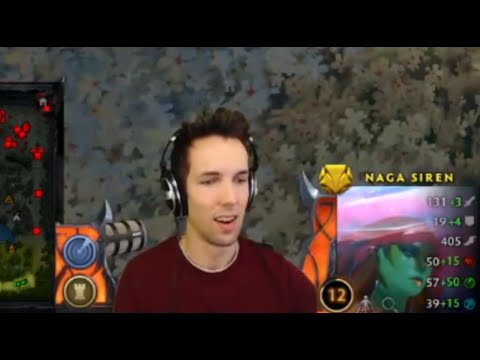 naga siren outplayed windranger with illusion #grubby