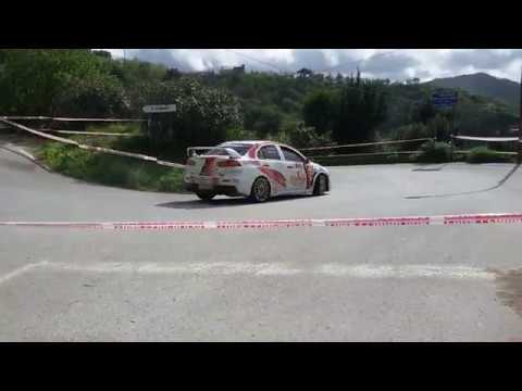 Totò Riolo su EVO X 3° rally torri saracene