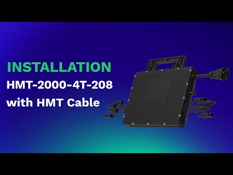 4-in-1 three-phase microinverter| HMT-1600/1800/2000-4T-208-NA installation