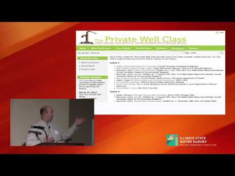 Steve Wilson, ISWS. The private well class