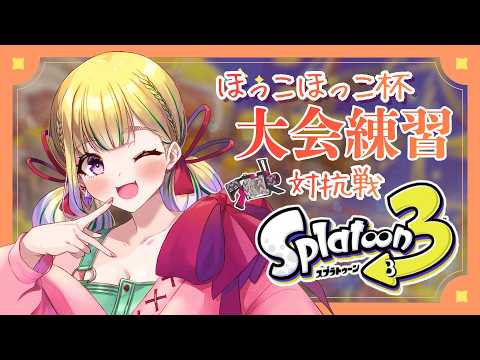 【スプラ3/大会】対抗戦💗ガチホコバトルの大会の練習するよ～！ / スプラトゥーン3配信【野上珠希/Vtuber】