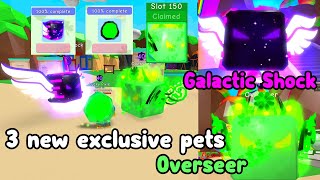 I Got Galactic Shock &amp; Overseer New Exclusive Pets! Update - Bubble Gum Simulator Roblox