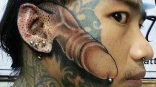 15 Craziest Face Tattoos!