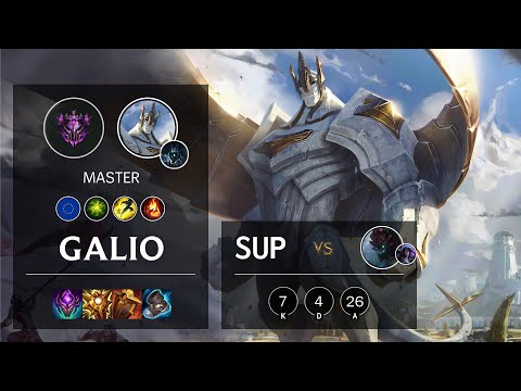 Galio Support vs Maokai - EUW Master Patch 11.16