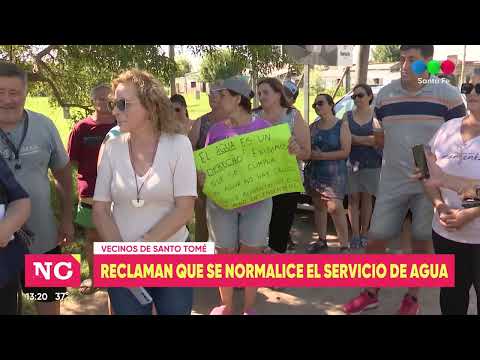 Vecinos de Santo Tomé reclaman que se normalice el servicio de agua