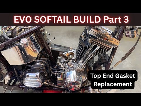 EVO SOFTAIL RESTORE PROJECT Part 3.  HARLEY EVO TOP END GASKETS.  1989 Harley-Davidson FXSTC.