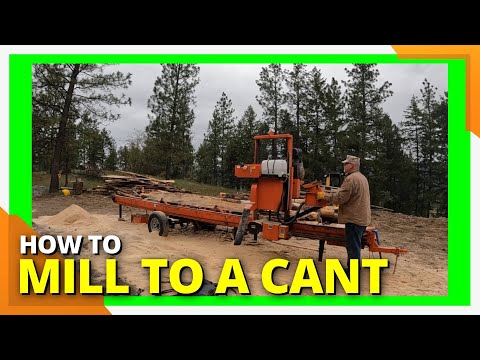 How to make a CANT on the Wood Mizer LT40 #sawmill #woodmizer #sawmilling