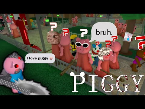 Roblox 100 PIGGY VS HACKER MEME (PART 2 )