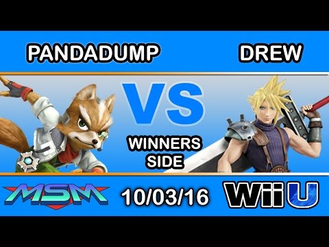 MSM 68 - PandaDump (Fox) Vs. Drew (Cloud) Winners Side - Smash Wii U
