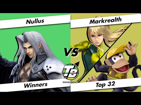 Top Blastzone Winners Top 32 - Nullus (Sephiroth) Vs. Markrealth (Zero Suit Samus/Diddy Kong) - SSBU