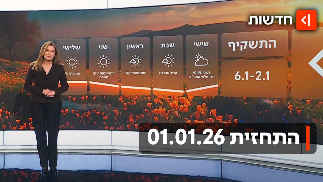 הגשם מגיע | התחזית 01.01.26