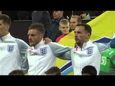 England vs Netherlands - National Anthems - 29th March 2016