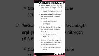 Classification of Amines #bscchemistry #chemistry #organicchemistry