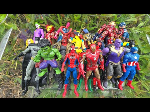 SUPERHEROES AVENGERS GAME, HULK SMASH, IRON SPIDER-MAN, THOR, THANOS, CAPTAIN AMERICA, IRON MAN 3