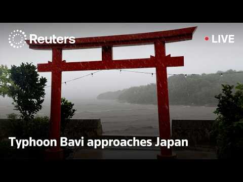 Video Thumbnail: LIVE: Typhoon Bavi nears Japan, heavy rains hit Ishigaki island