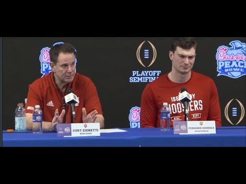 Curt Cignetti, Fernando Mendoza, Indiana Peach Bowl Postgame PRESS CONFERENCE vs. Oregon