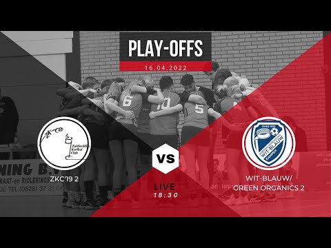 Play-Off wedstrijd ZKC'19 2 - Wit-Blauw/Green Organics 2