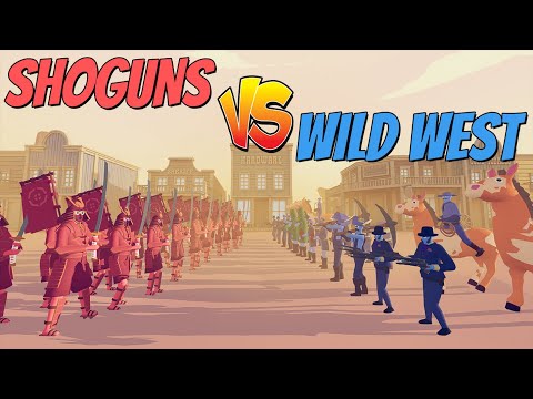 20 SHOGUNS VS EVERY WILD WEST UNITS - Totally Accurate Battle Simulator