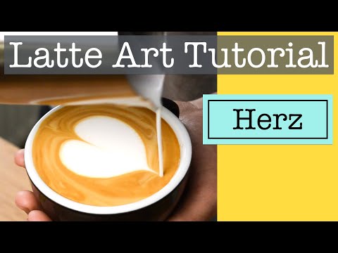 Latte Art Heart - new, even more detailed instructions | Latte Art Tutorial (German)