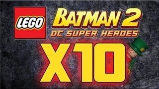 LEGO Batman 2 : DC Superheroes - How to Unlock X10 Multiplier & Location (X10 Studs)